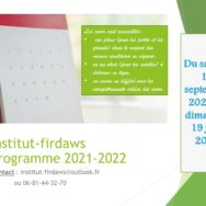 Programme rentrée 2021-2022
